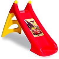 Smoby Cars 3 - Tobogán de Plástico para Niños de 2-4 Años- Rojo y Amarillo- XS- 125 x 50 x 75 cm (820613)